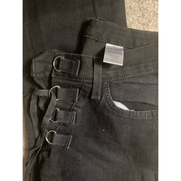 Lace up front low rise skinny jeans - Picture 2 of 2